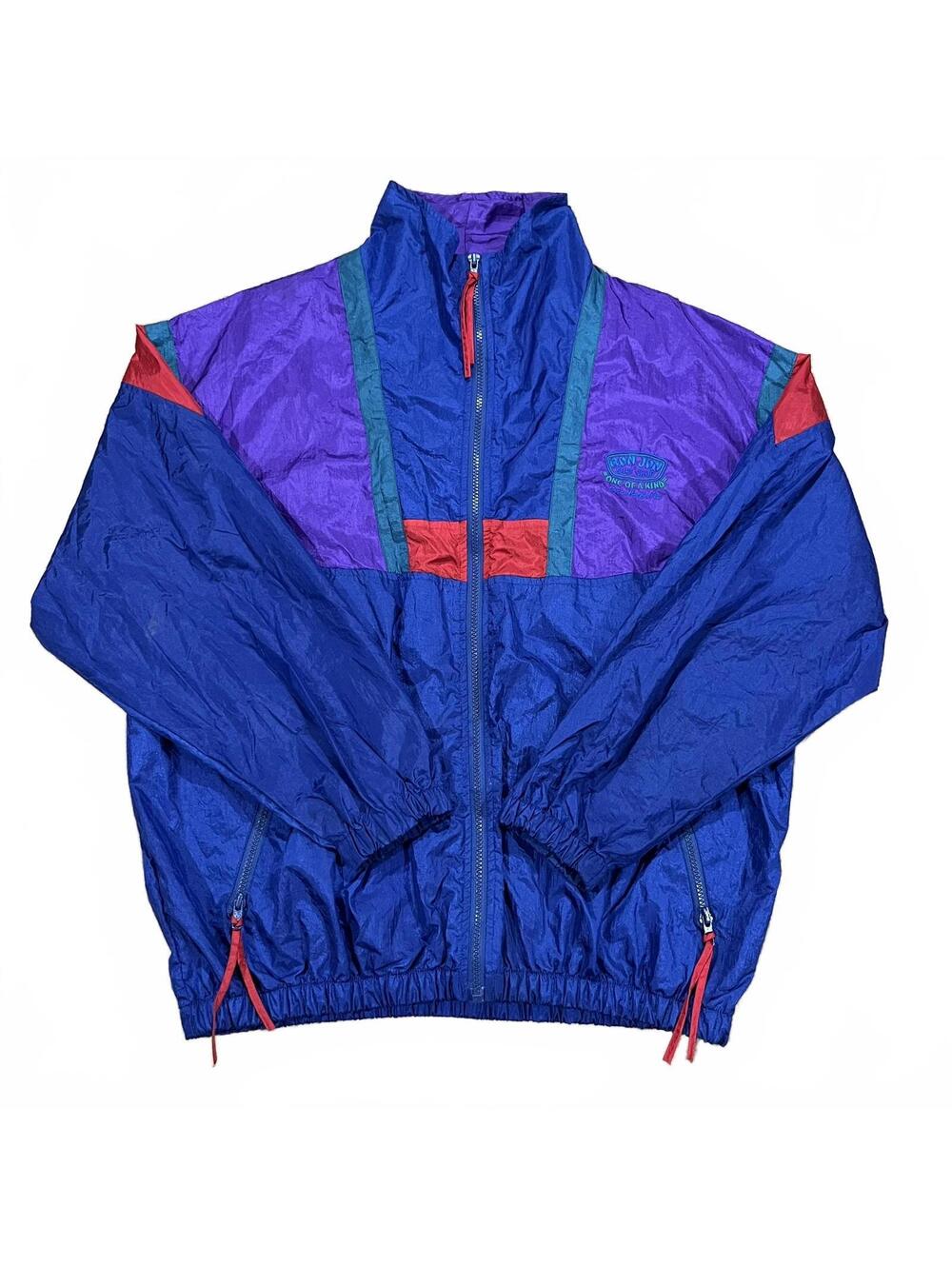 Vintage Ron Jon Surf Shop Colorblock Windbreaker Jacket Size Large
